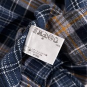 Crocodile クロコダイル チェック BD ボタンダウン 長袖 ネルシャツ LL/ブルー系 メンズ