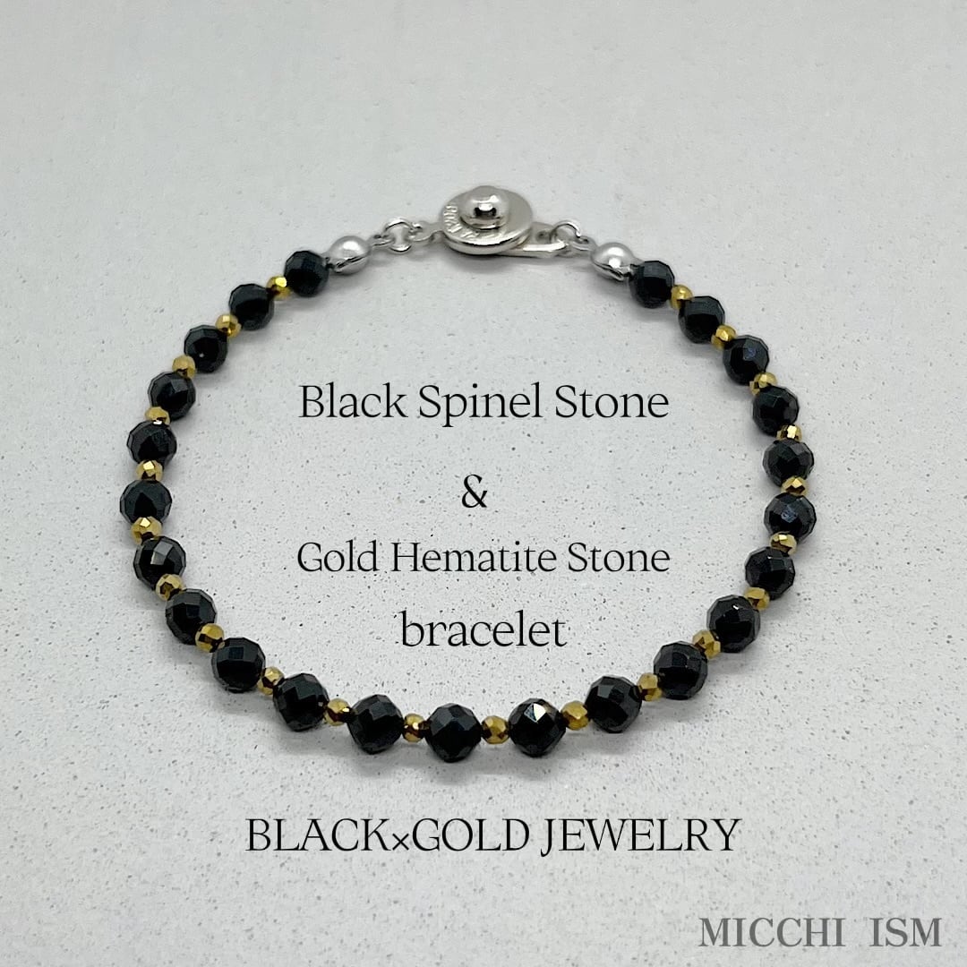 BLACK & GOLD Luxury handmade bracelet メンズ レディース BLACK & GOLD Luxury handmade bracelet メンズ レディース