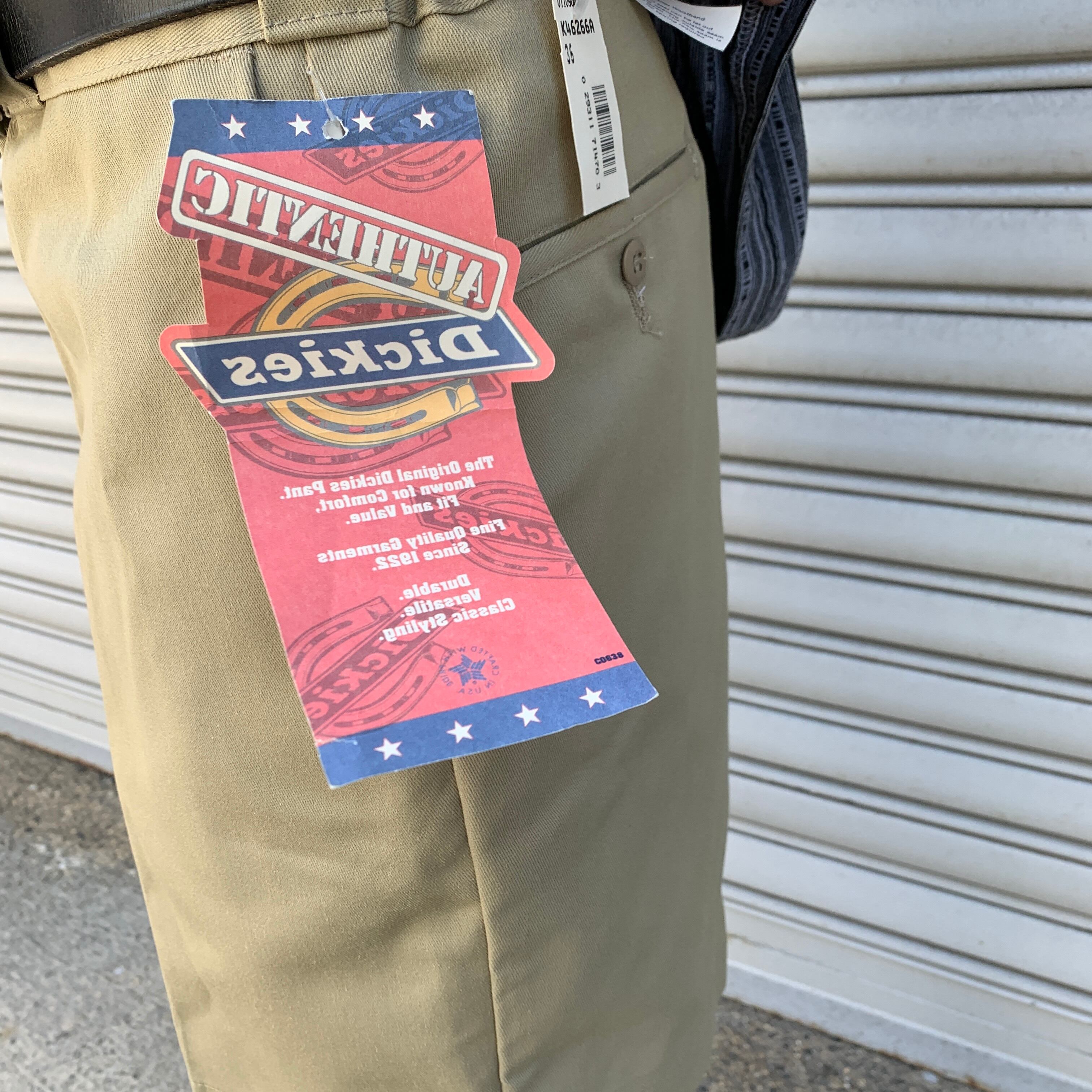 デッドストックタグ付 80s Dickies USA製チノワークショーツ W36
