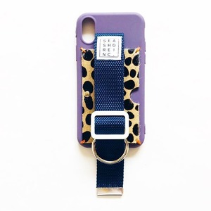 for iPhone【 animal 】purple × navy