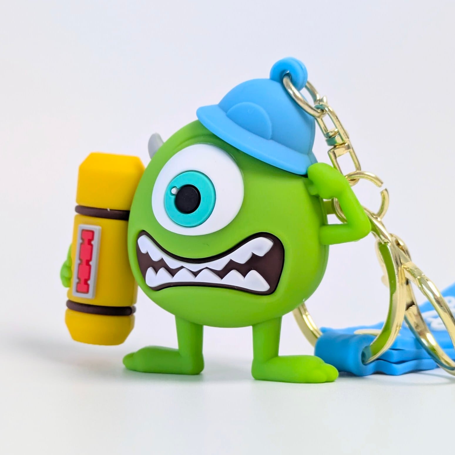 【 Monsters, Inc. ( モンスターズ・インク ) 】『 マイク・ワゾウスキ 』 3D Rubber KeyHolder / 3Dラバーキーホルダー〚アメリカン雑貨 アメトイ〛