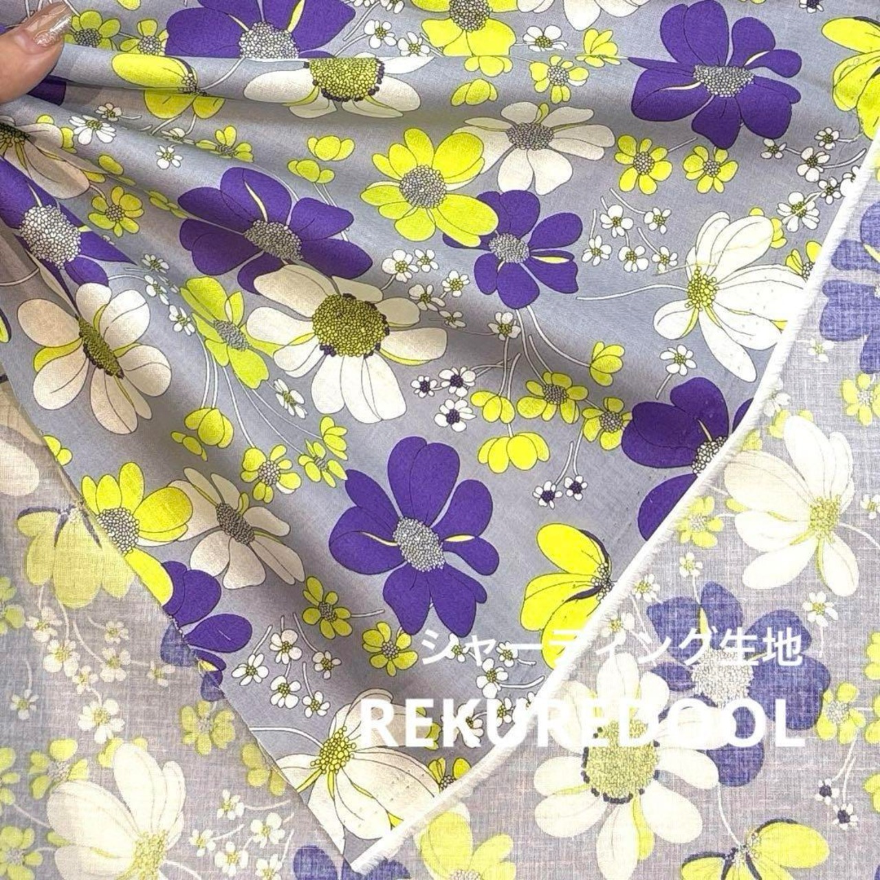 Cdr491◆1m◆SM◆綿100%シャーティング生地◆花柄