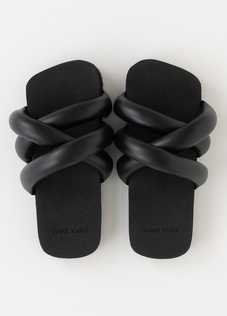 シューズ / yumeyume / GOOFY SLIDER / dark gray suede | KIMONO ARCH