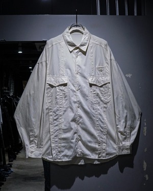 【add (C) vintage】Tracker Detail Vintage Loose L/S Shirt