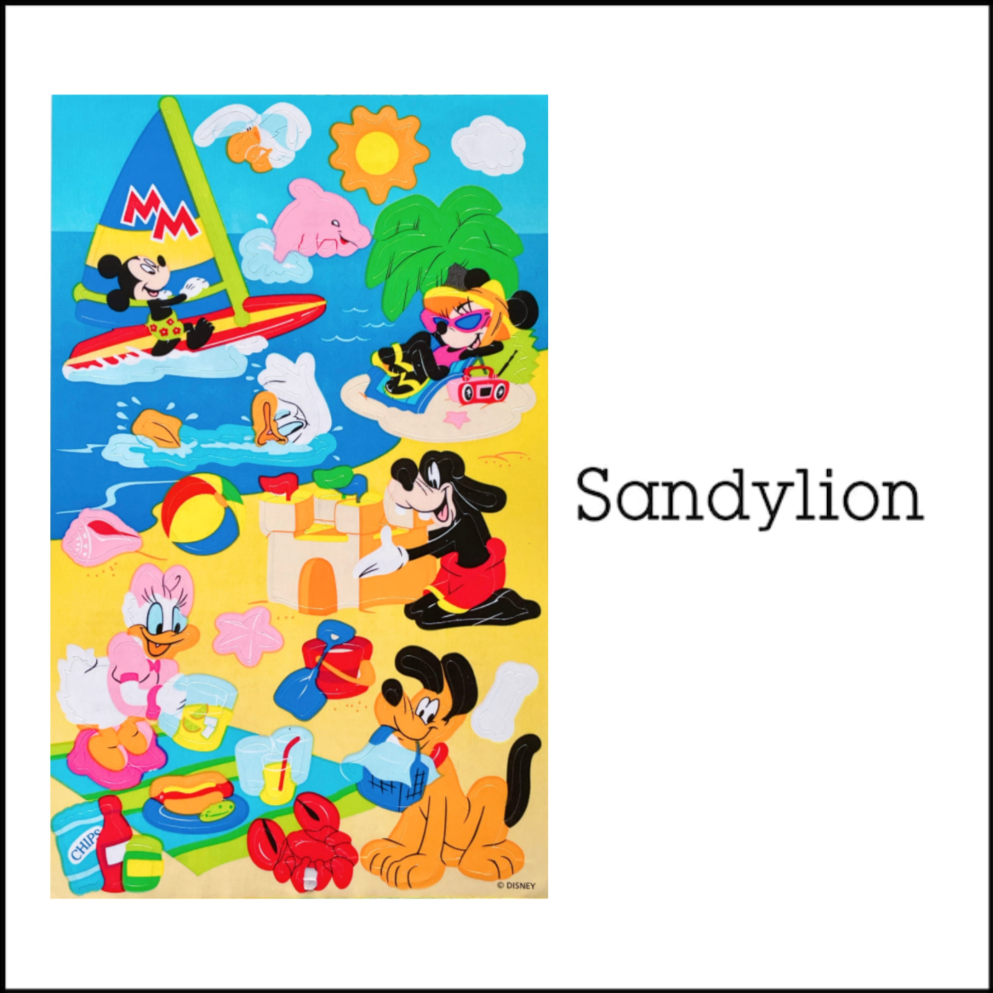 Sandylion♡ディズニーフレンズビーチ・Disney 輸入海外シールサンディライオンステッカー