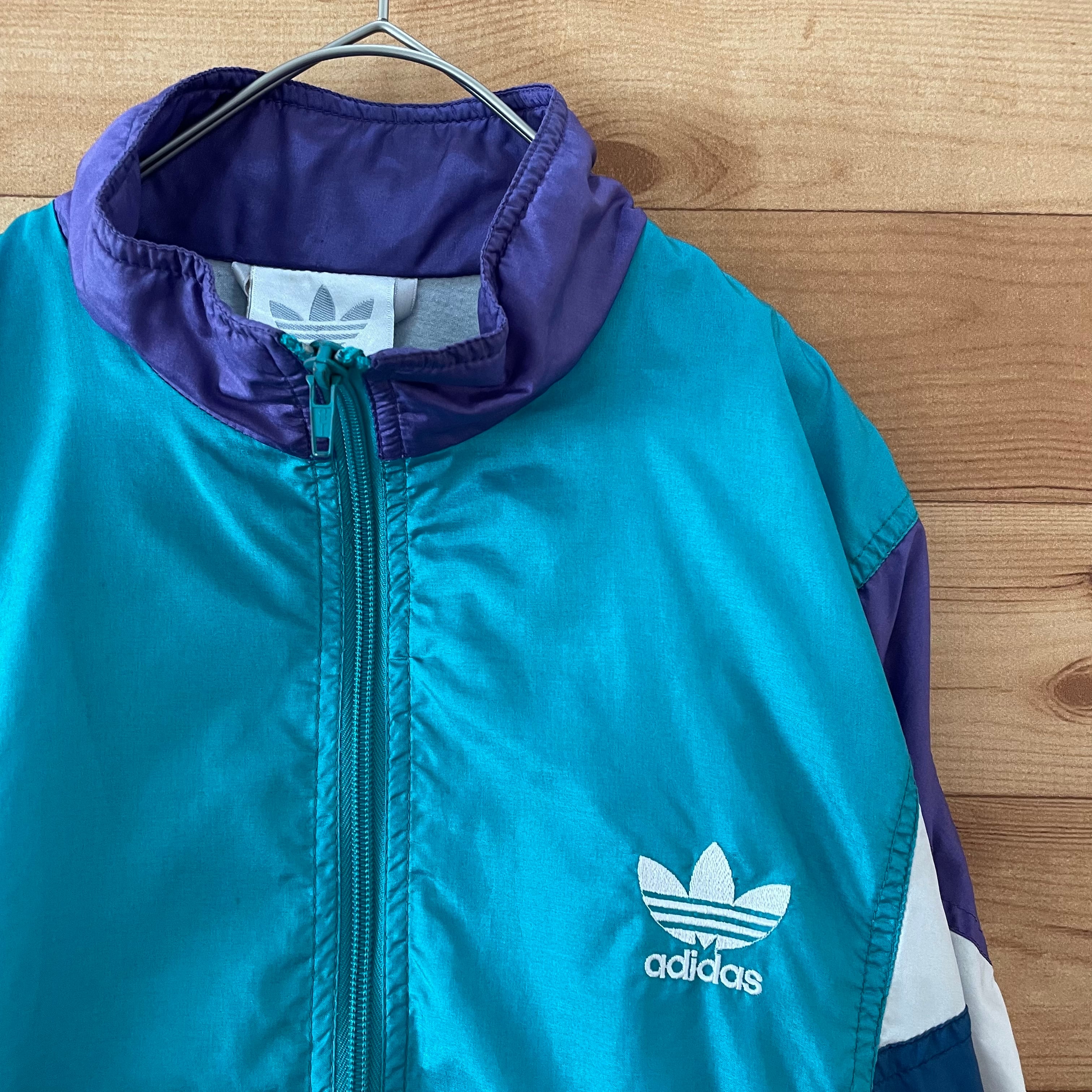 adidas】80s 銀タグ 万国旗タグ ブルゾン ジャケット ジップアップ ...