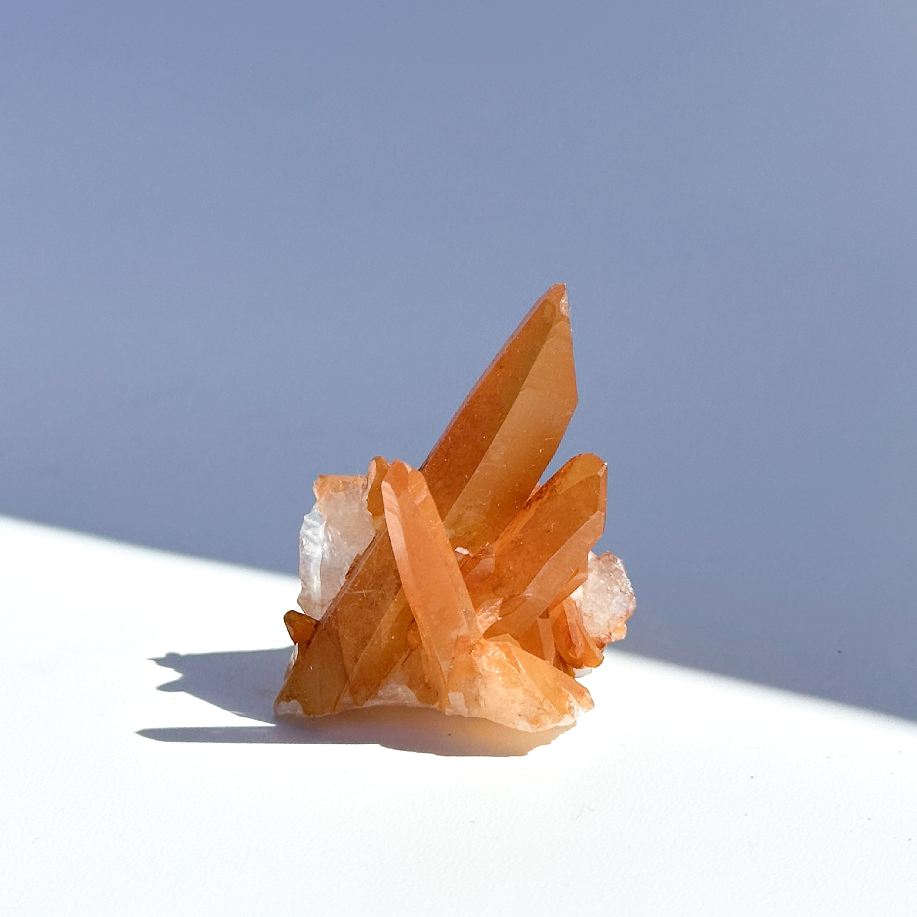 ミナスジェライス産タンジェリンクォーツ クラスター52◇ Tangerine Quartz ◇ 天然石・鉱物・パワーストーン・インテリア