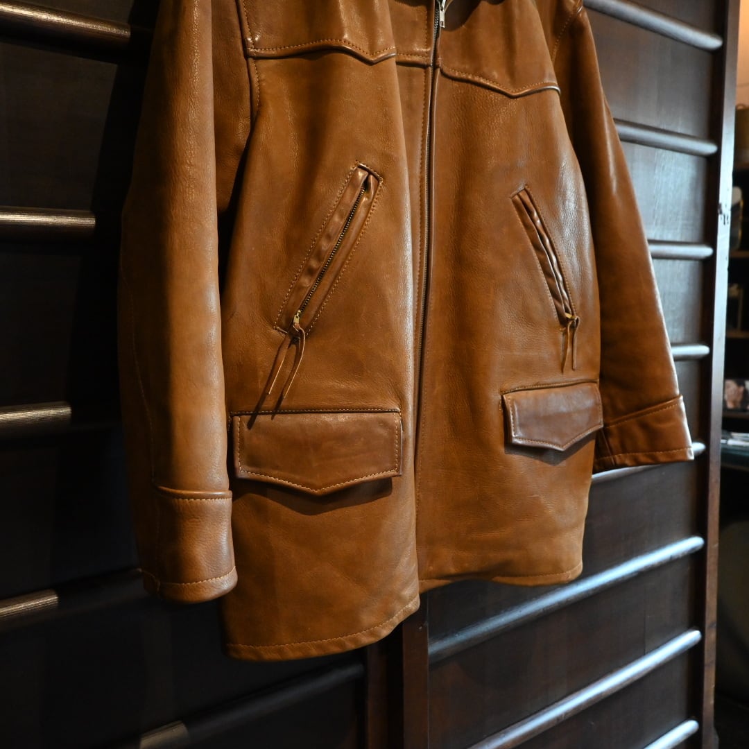 made in usa ralph lauren country vintage leather jacket583 | 【OWN