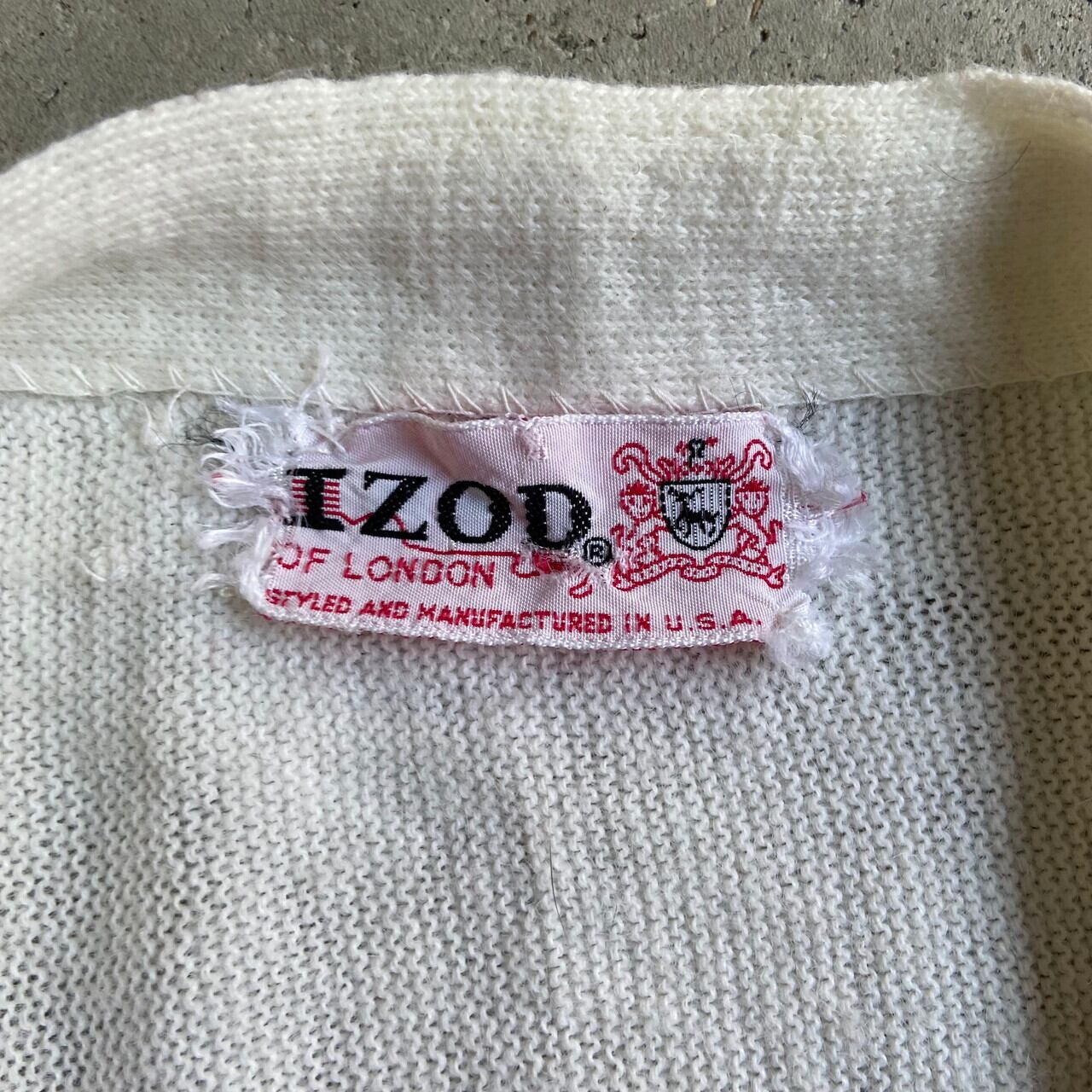 【vintage】60s lacoste izod カーディガン　USA製