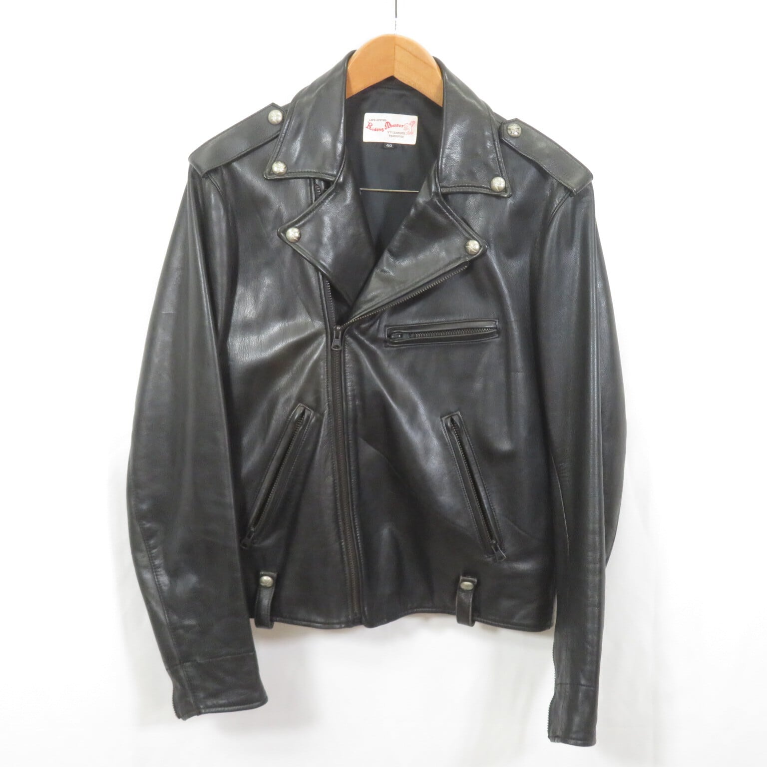 Y'2LEATHER ワイツーレザー Y2レザー RIDING MASTER Y'2 LEATHER RIDING MASTER ダブル ライダースジャケット size40