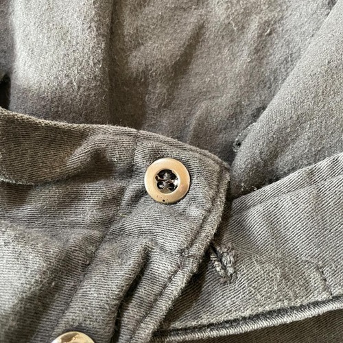 40-50s Almi フレンチワーク モールスキン ブラック パンツ W32 詳細写真3