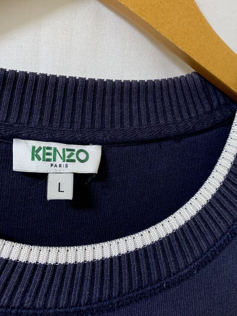 Embroidery Design Crew Neck Sweat "KENZO"
