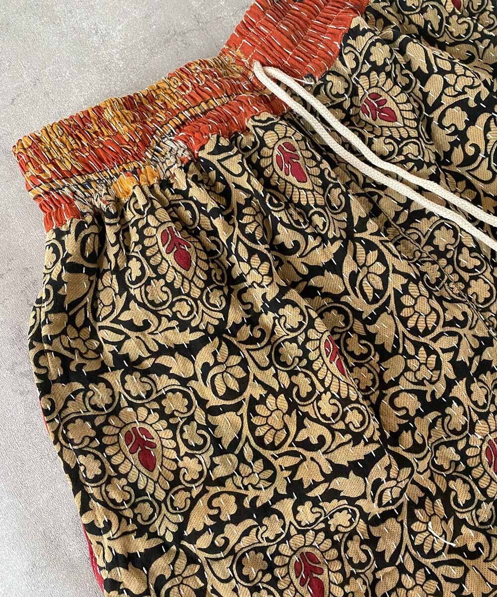 K001 カンタキルトパンツ／レッド | Salty（ソルティ）カンタ刺繍