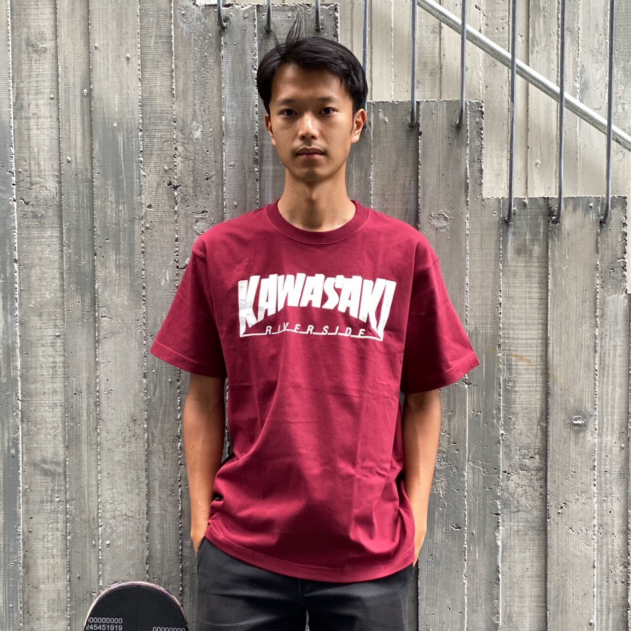 RIVERSIDE BASE 『KAWASAKI』T-SHIRTS - KAWASAKI RED -