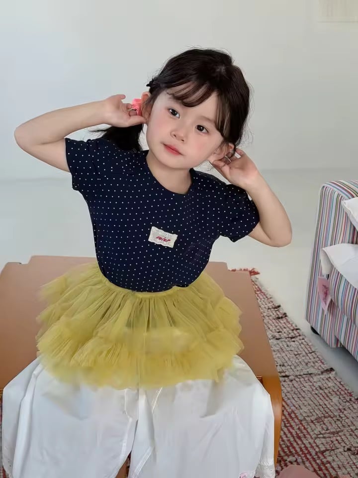 バックオープンドットトップス