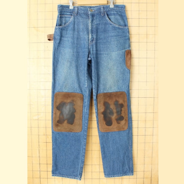 80s 90s USA製 CiNTAS シンタス ワーク パンツ グレー W32 スラックス