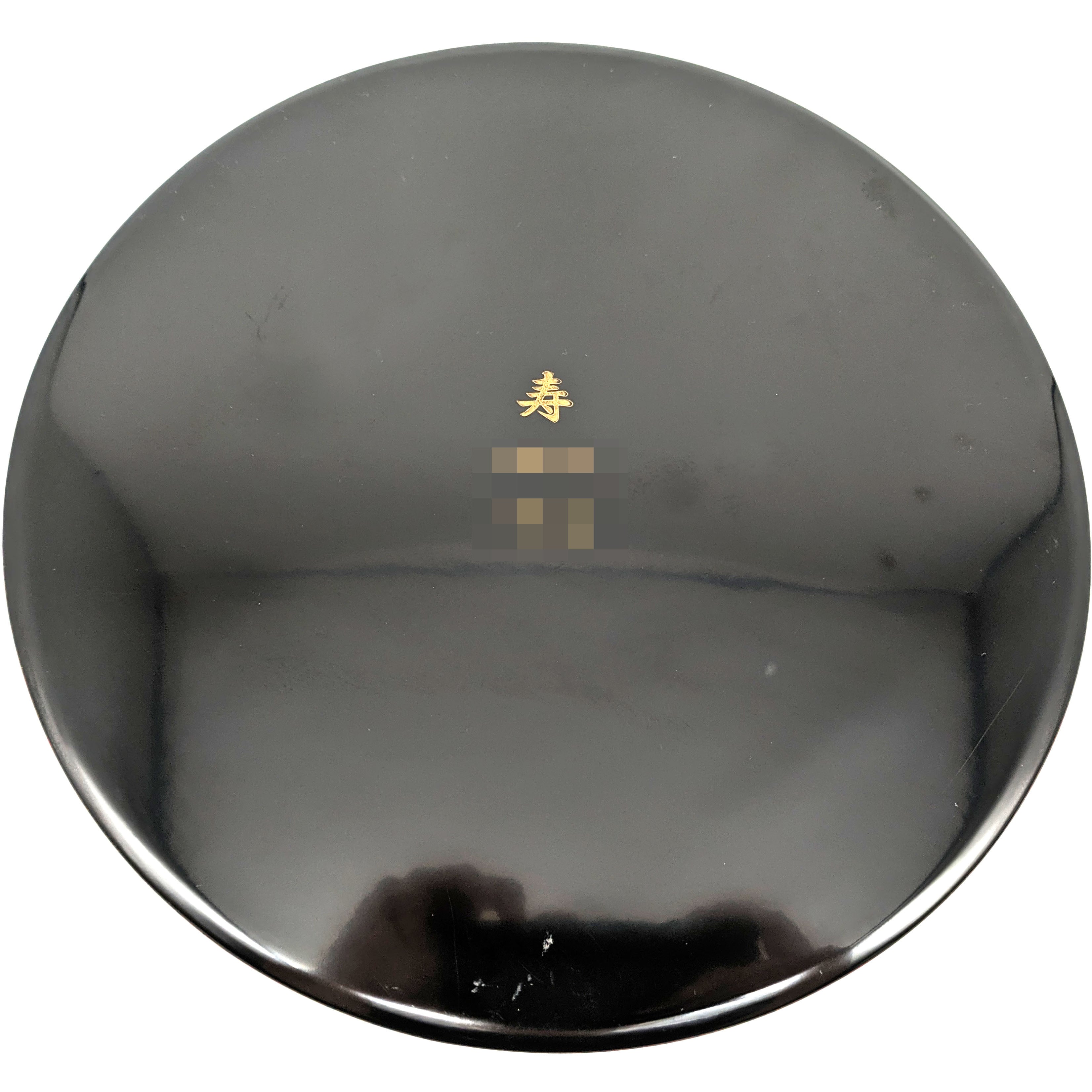 津軽塗（唐塗）バカ塗り・丸盆・お盆・トレー・漆器・No.240613-02