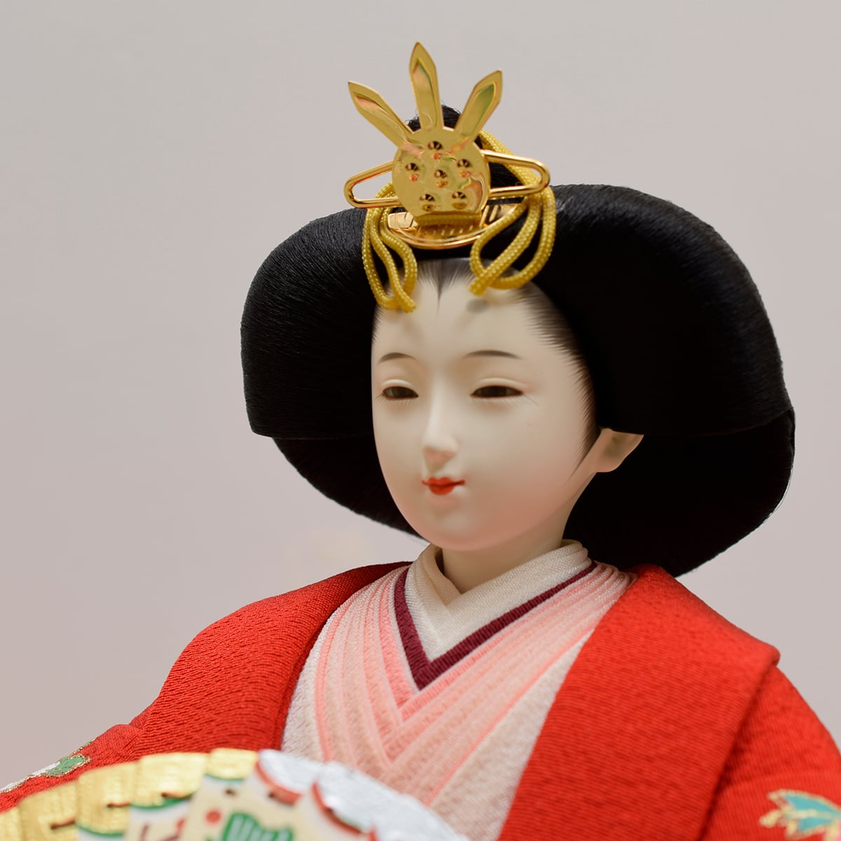 雛人形 親王飾り【金彩貝桶】片岡尊正｜京都｜高級｜手描友禅