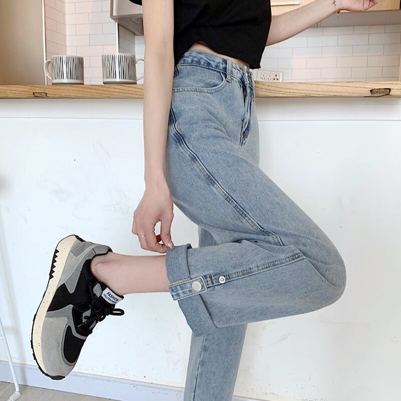 ウェストアンクルジーンズ スプリングオータムルーズパンツ 春物 秋物 スーパーモール45638849196