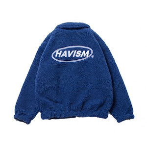 [HAVISM] SIGNATURE LOGO FLEECE JACKET(DEEP NAVY) 正規品  韓国 ブランド パーカー フリース ジャケット