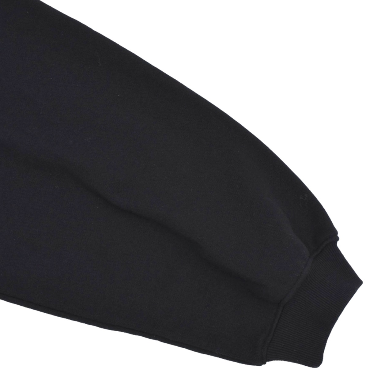 【WE11DONE】BLACK MENS SNAP-DETAIL JERSEY HOODED ZIP - 11