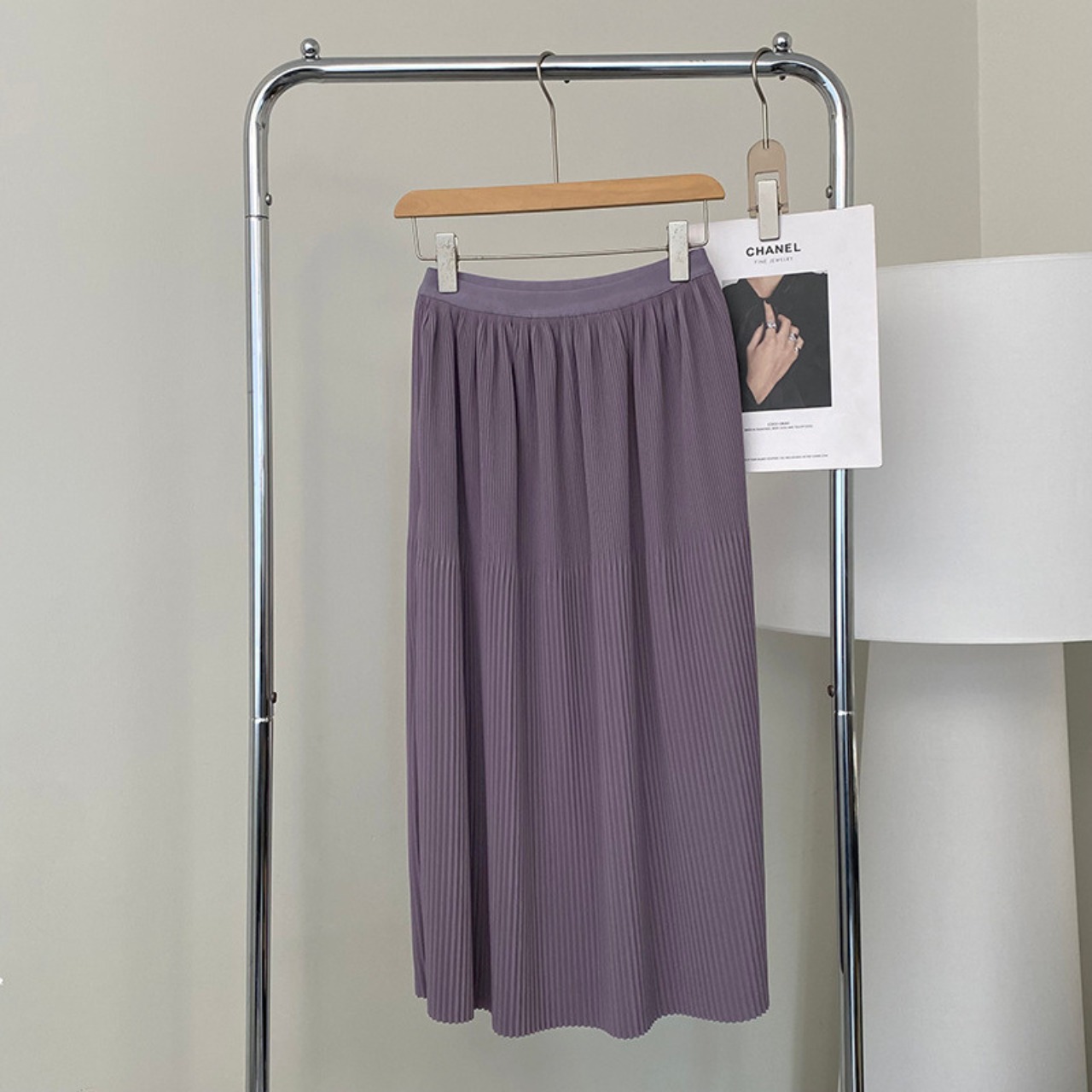 プリーツ フレア ロング スカート 10259