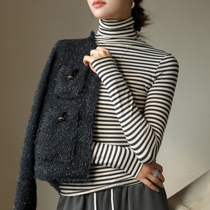 レディース トップス シャツ カットソー プルオーバー 長袖 ハイネック 襟なし タイト スリム 細身 薄手 かわいい 大人可愛い きれいめ シンプル カジュアル 上品 おしゃれ こなれ感 とろみ感 都会的 ベーシック ナチュラル ボーダー 春 秋 ママ 10代 20代 30代 40代 オフィス ビジネス OL 通勤 デート お出かけ 公園 女子会 ショッピング カフェ 韓国 コーデ 普段使い 着回し モテ 清楚 定番 S M L XL 黒 ブラック 茶色 ブラウン ブルー 緑 グリーン ベーシックカラー