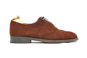 【CHURCH'S】Buck  Full Brogue 2都市 Suede Brown 65 F (Second Hand)