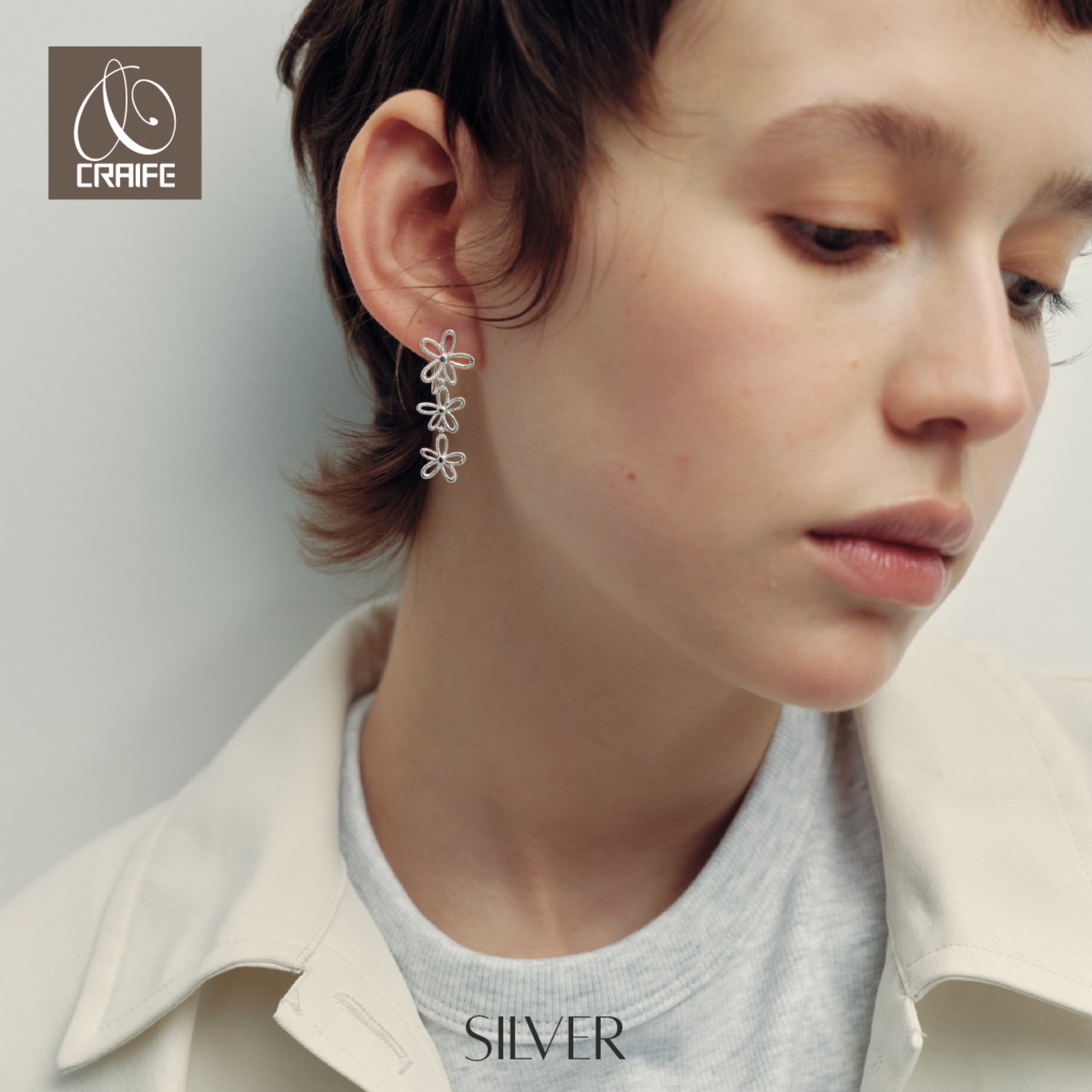 Earring/Pierce -Silver-