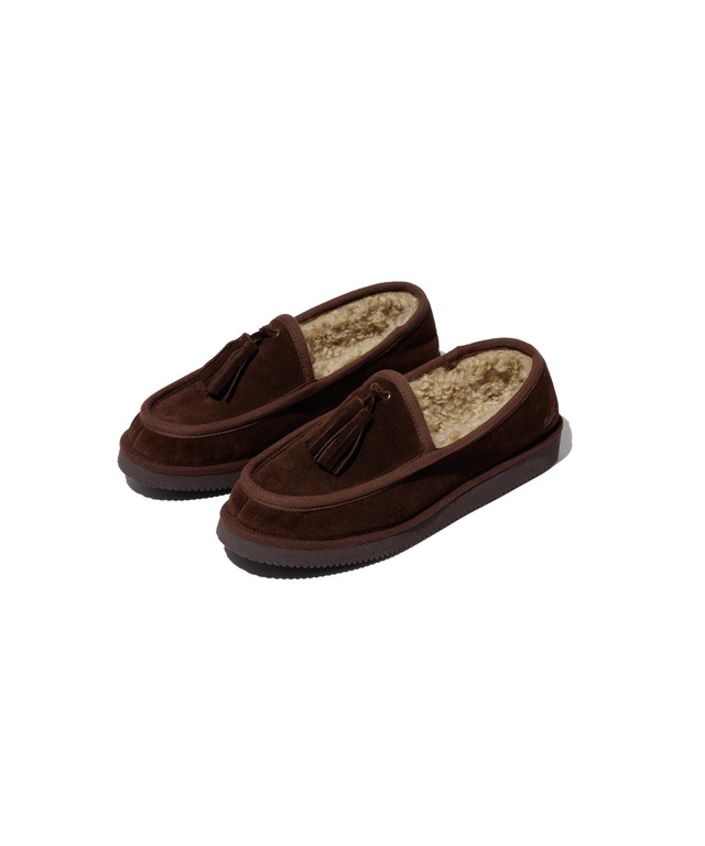 UNUSED / UH0637 SUICOKE MOUTON SHOES VIBRAM SOLE(BROWN)