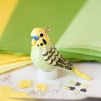 和紙小物/アクセサリー『インコ（セキセイインコ）◆グリーン系◆』