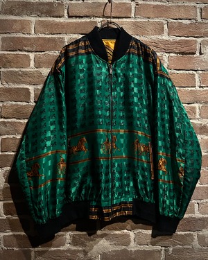 【Caka act3】"Reversible" Luxury Design Vintage Bomber Jacket