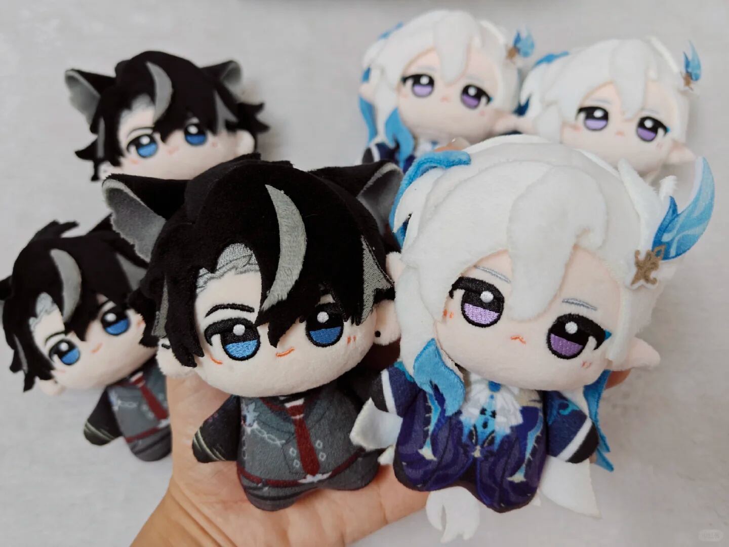原神　リオセスリ　ヌヴィレット　同人ぬいぐるみ　2体セット 10cm 萧何铺铺子 7日以内発送】原神 リオセスリ ぬいぐるみ 10cm | 萌猫