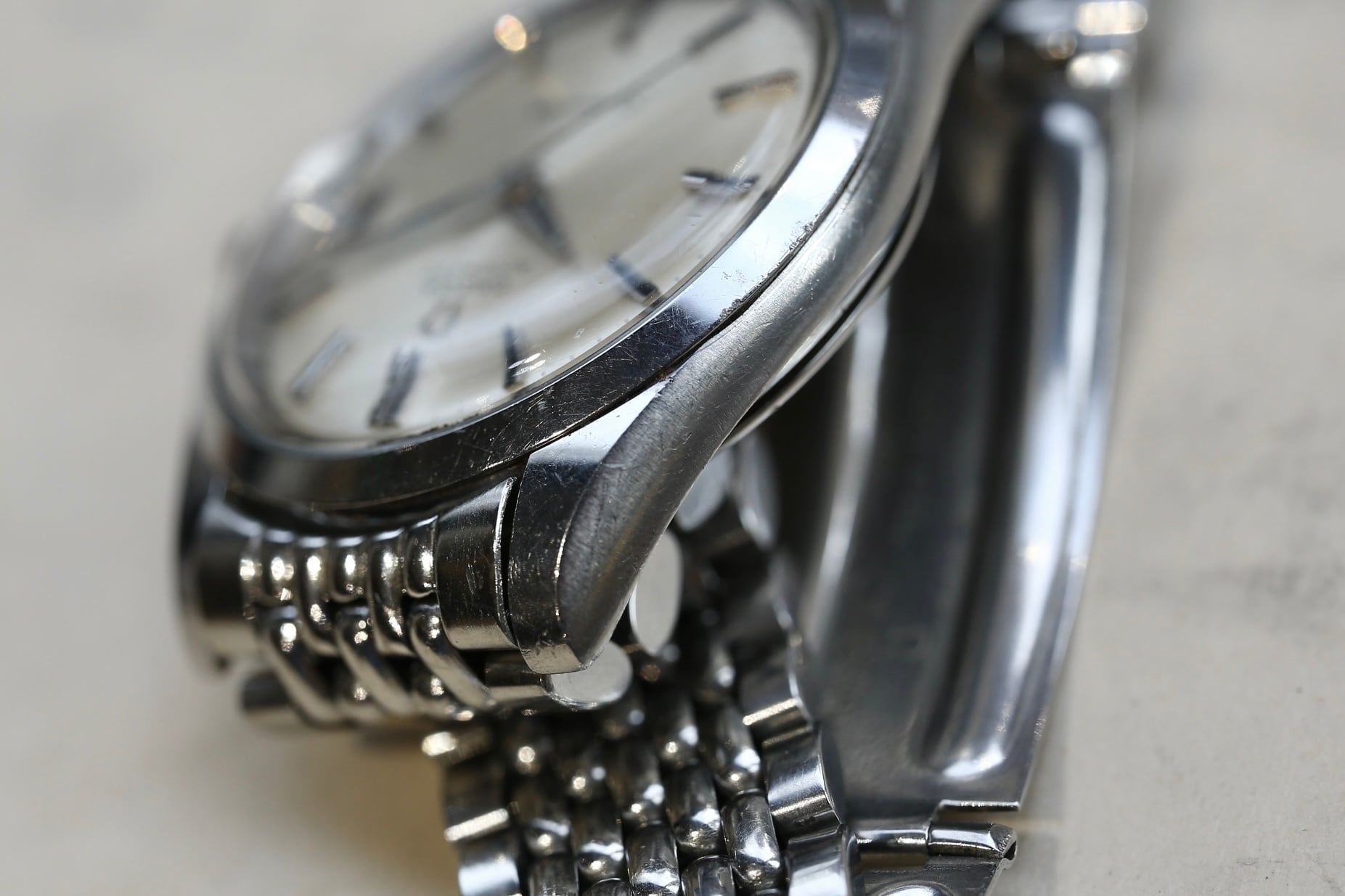 OMEGA】 1969年製 オメガ シーマスタ デイト 純正 7連ライスジュビリー