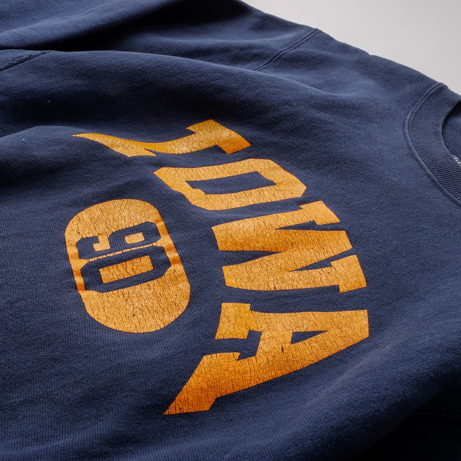 希少】90s champion Reverse Weave fade navy Vintage sweat made in