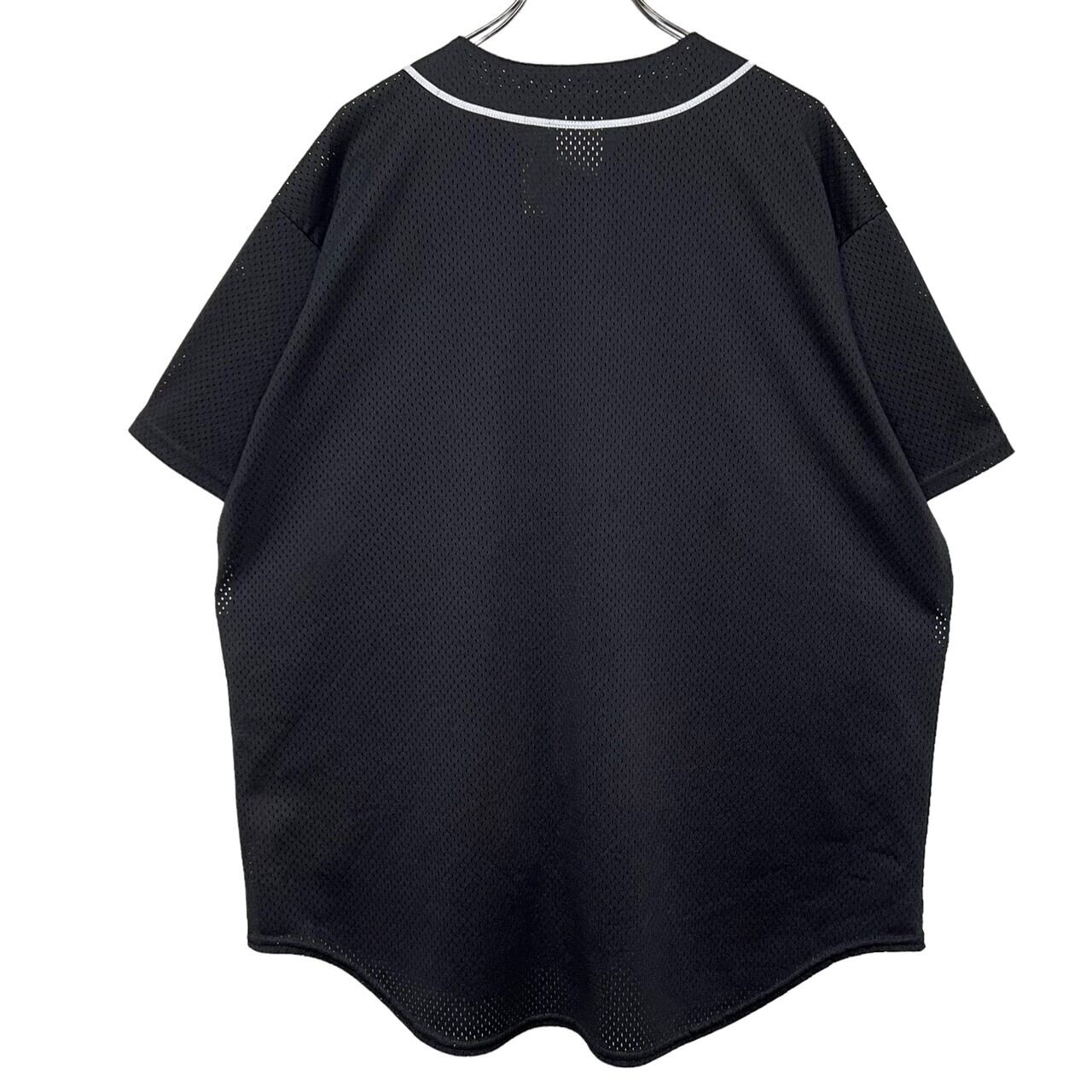 Made in USA】majestic ベースボールシャツ XL ポリエステル100 