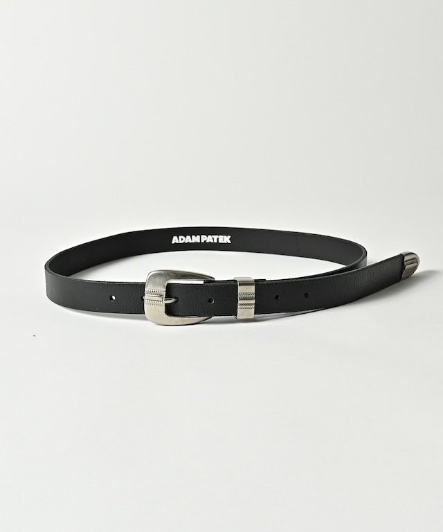 ADAM PATEK braided leather belt (BLK) AP2419004