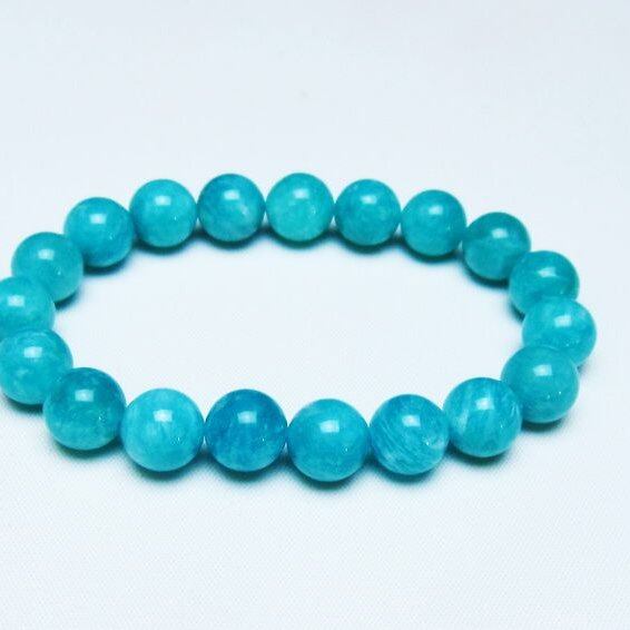 アマゾナイト ブレスレット 10mm 一点物 メール便可 [M便 1/10] 111-47786
