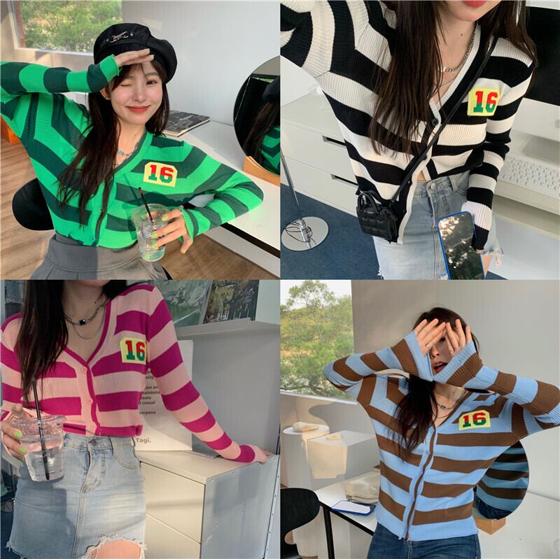 ブラック薄手ストライプセーター ロング ピュア ブラックストロベリース14419396717