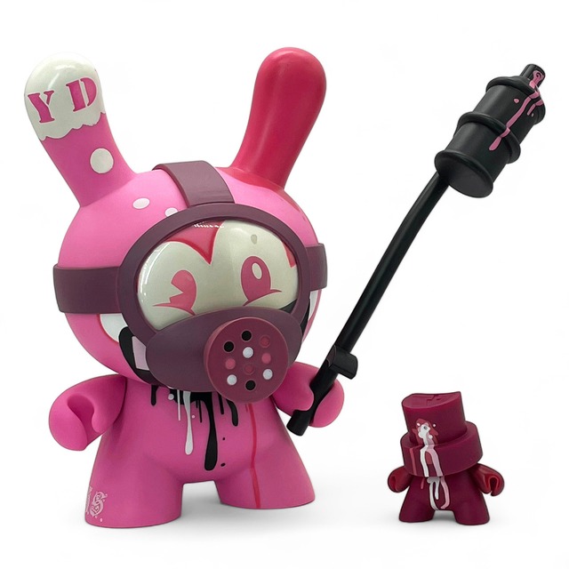 Tag Team Pink 8" Dunny & 3" Fatcsp Set by Tristan Eaton