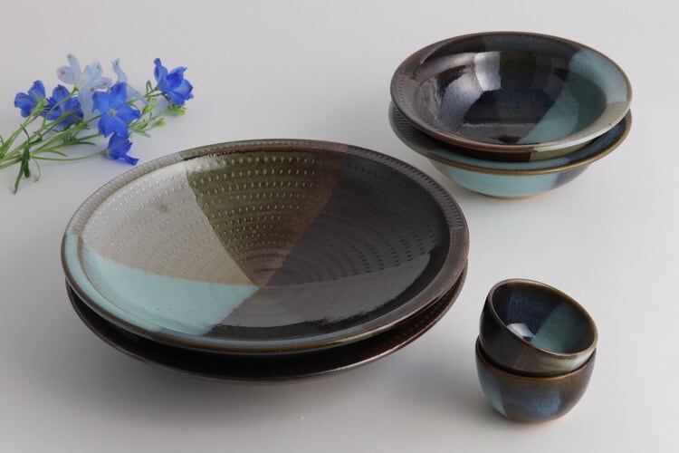 小石原焼 森喜窯 ぐい呑み お猪口 Koishiwara-yaki Sake cup #060 | 和