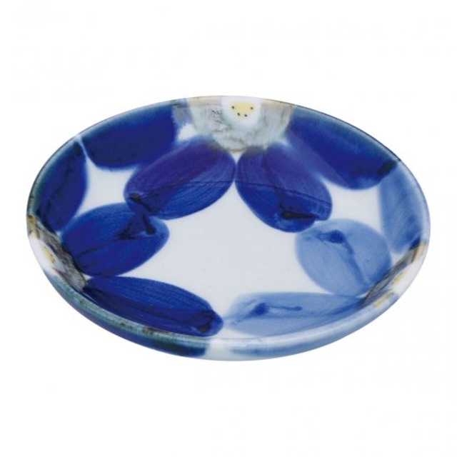 藍花 古代皿（小）