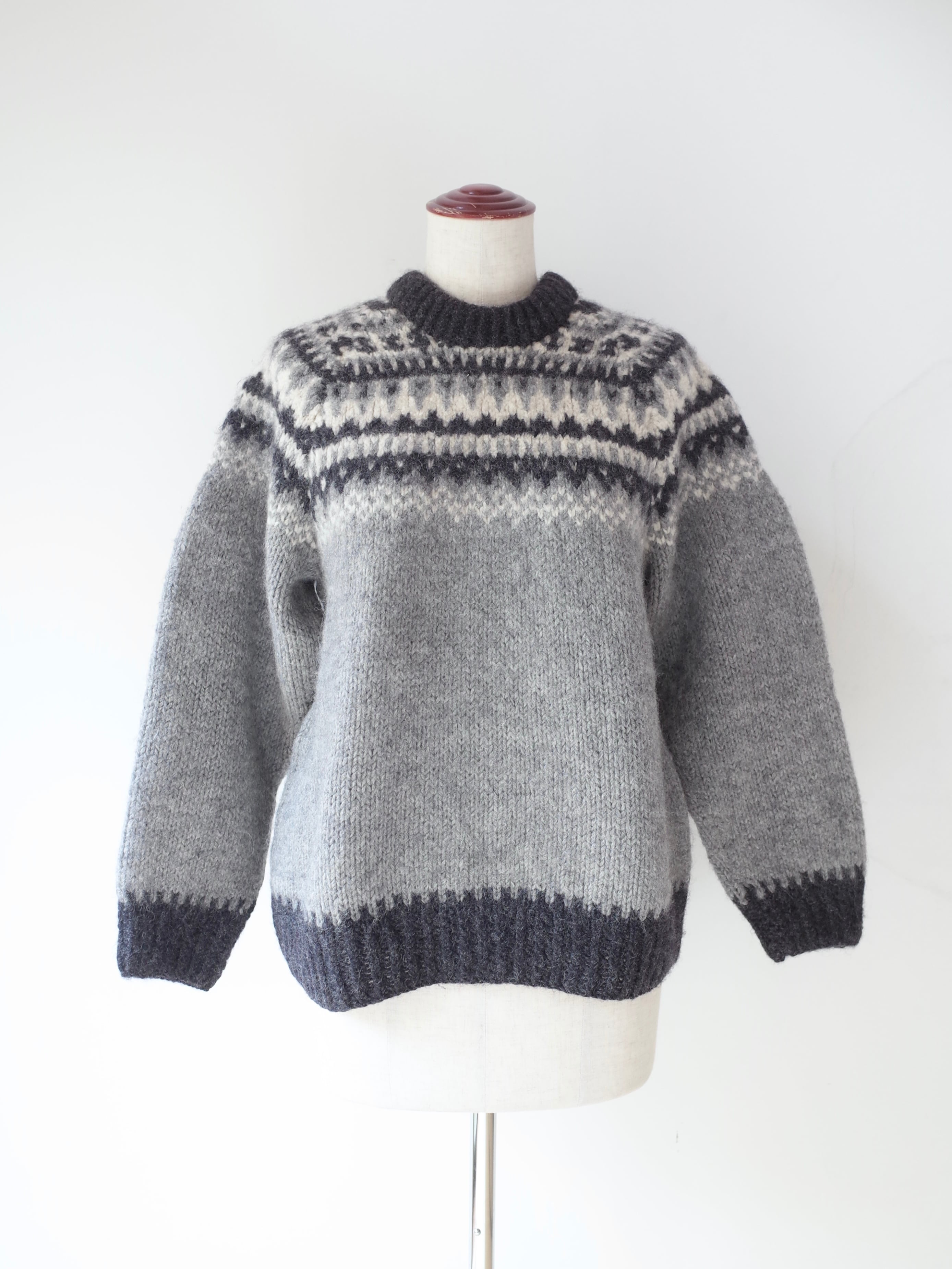 Fairisle hand knit sweater