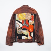 【DJK-M001】着物デニムジャケット KIMONO DENIM JACKET