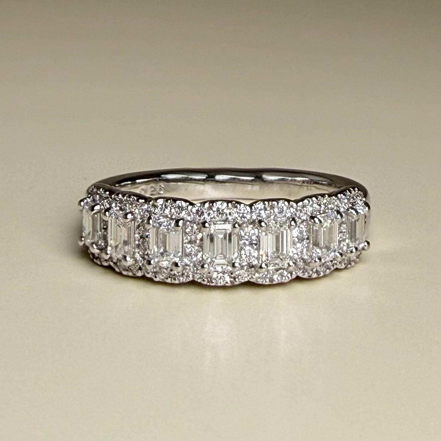 エメラルドカット ダイヤモンドデザインリング MS 0.70ct K18イエロー