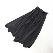 【美品 社交ダンス衣装】上下セット 黒 ブラック 無地 シンプル Sanline サンリーヌ Mサイズ かわいい 可愛い 上品 シック