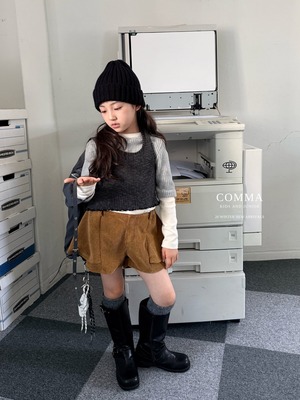 COMMA［取寄］halter knit  bustier 26winter