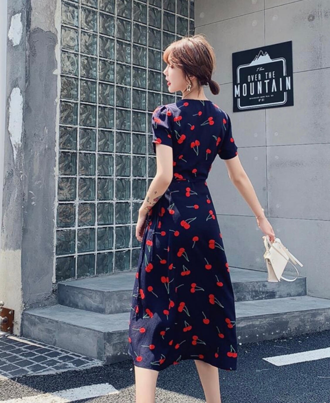 チェリー柄ワンピース Peony Coco