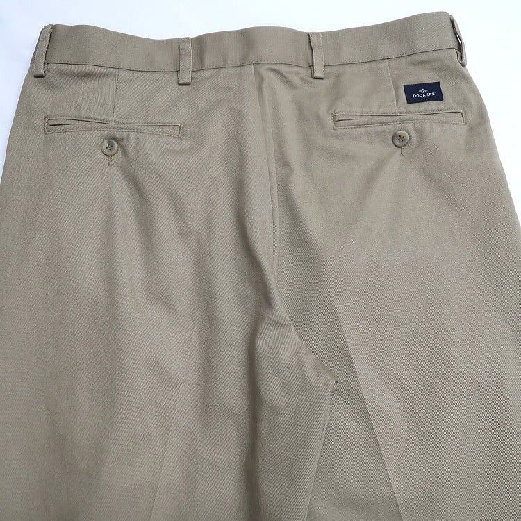 古着 ドッカーズ DOCKERS チノパンツ ツータック スラックス ベージュ 古着 ドッカーズ DOCKERS チノパンツ ツータック スラックス ベージュ