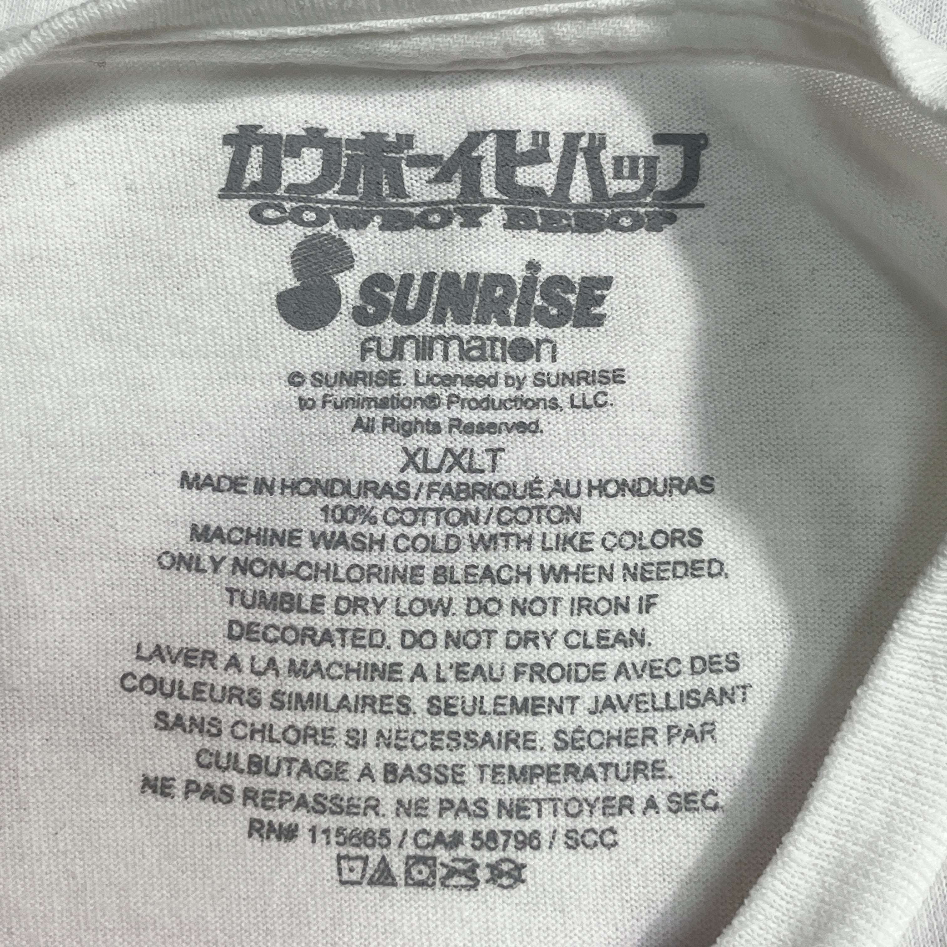 00's COWBOY BEBOP カウボーイビバップ アニメTシャツ XL 白 フェイ